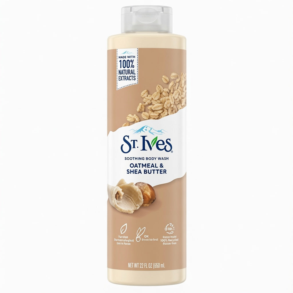 ST IVES Soothing Body Wash (Oatmeal And Shea Butter) 650ml