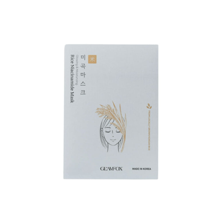 GLAMFOX -Rice (Glowing & Moisturizing) Niacinamide Mask 23ml