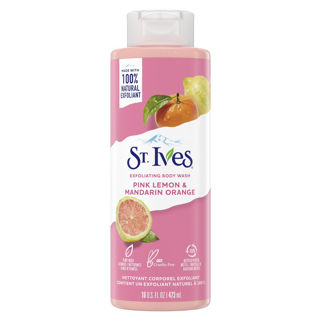ST IVES -Exfoliating Body Wash (Pink Lemon &amp;amp; mandarin Orange) 650ml