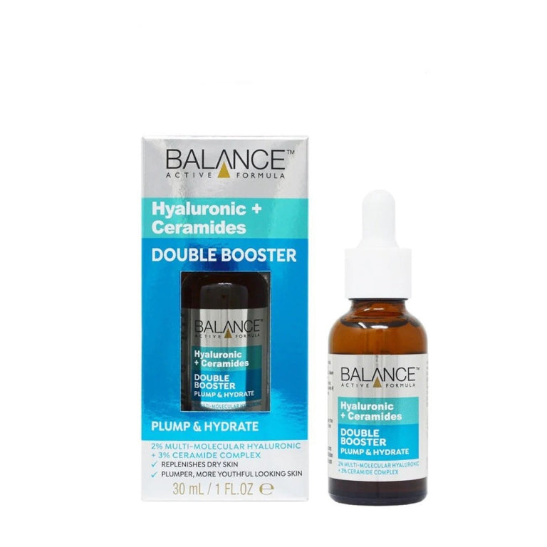 BALANCE -Active Formula Hyaluronic + Ceramides (Plump &amp;amp; Hydrate) Double Booster Serum 30ml