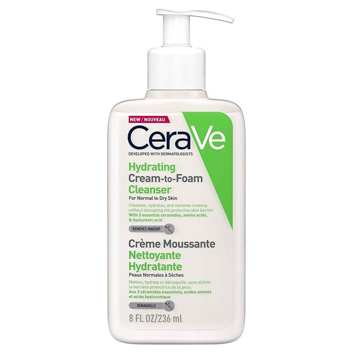 CERAVE Hydrating Cream-to-Foam Cleanser with Hyaluronic Acid 236 ml