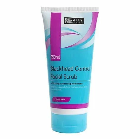 BEAUTY FORMULAS -Blackhead Control Facial Scrub 150ml