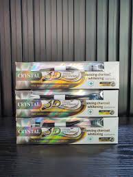 CRYSTAL -3D Strong Whitening Cleansing (cool mint) Charcoal Toothpaste 130g