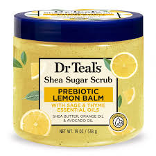 DR TEALS -Shea Sugar (prebiotic Lemon Balm) Scrub 538g