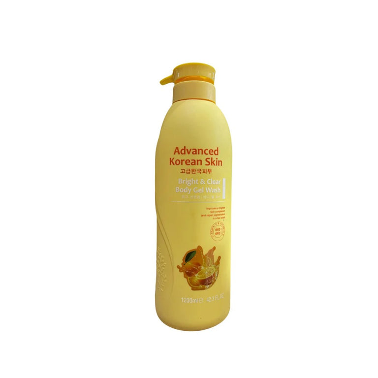 ADVANCED KOREAN SKIN -Bright and Clear (Vit. C &amp;amp; Vit. E) Body Gel Wash 42.3 oz 1200ml