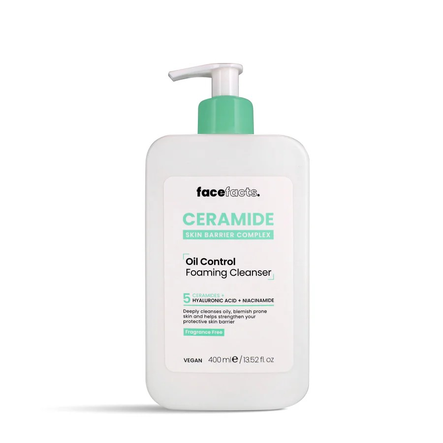 FACEFACTS -CERAMIDE Oil Control Foaming Cleanser 400ml