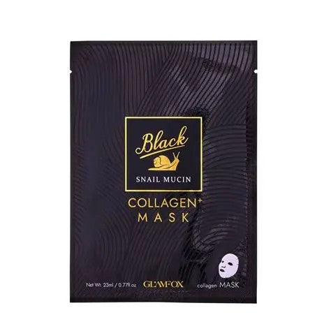 GLAMFOX -Black Snail Mucin Collagen Mask 23ml