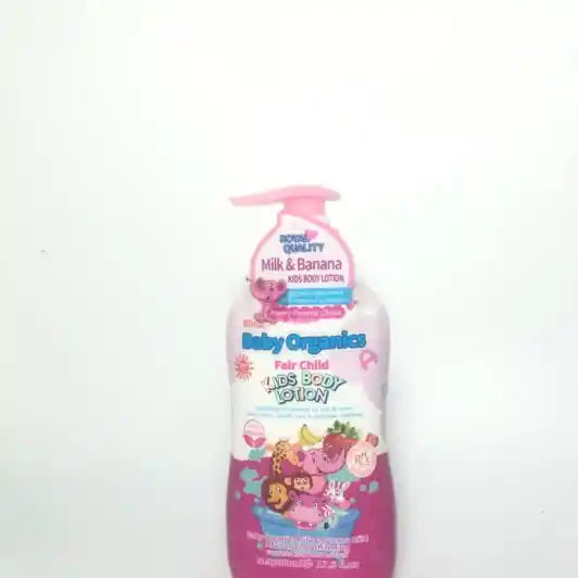 BABY ORGANIC -Fair Child (Milk &amp; Banana) Kids Body Lotion 500ml