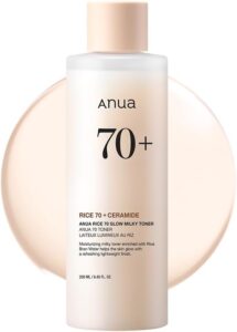 ANUA -(RICE 70 + CERAMIDE) Glow Milky Toner 250ml