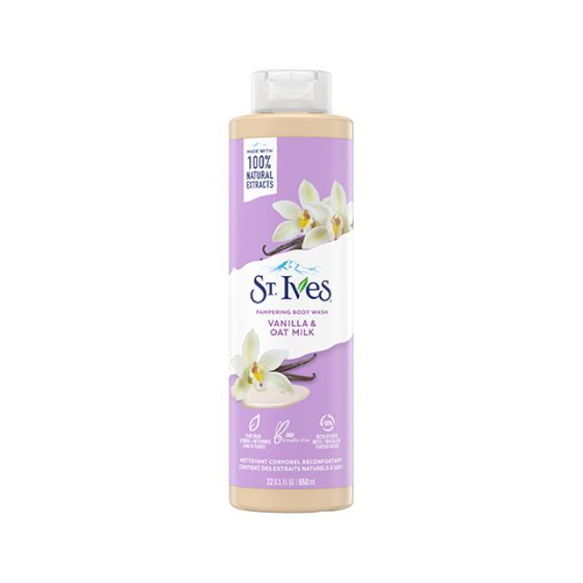 ST IVES -Pampering body wash (Vanilla and Oat milk) 650ml