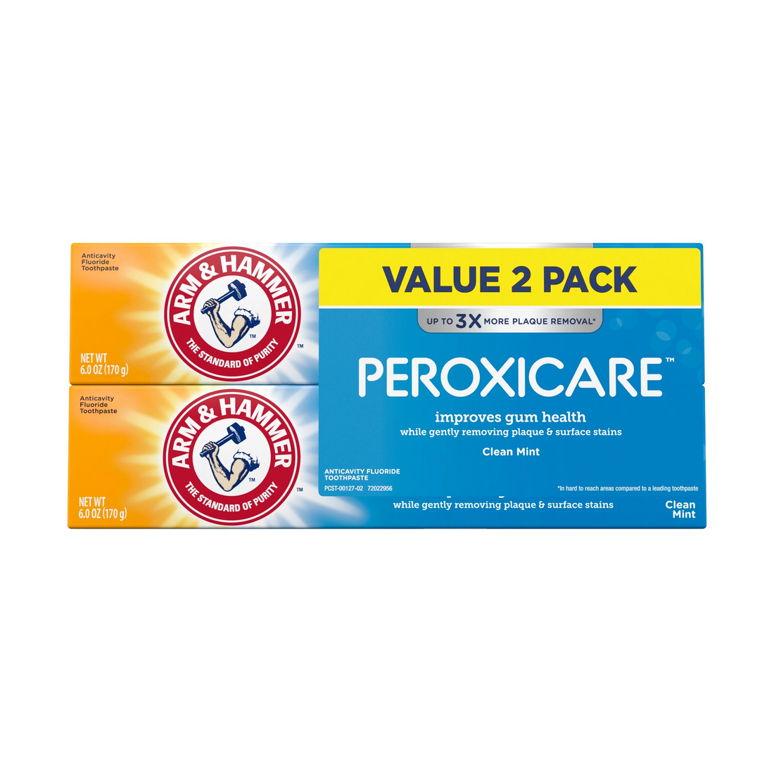 ARM AND HAMMER (Peroxi care) Toothpaste Twin  12.0 oz 340g