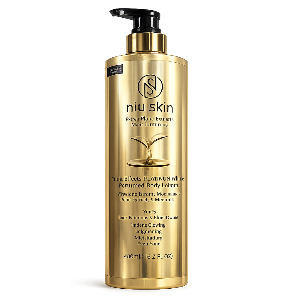 NIU SKIN Extra Plant Extracts More Luminous (With Alpha Arbutin, Niacinamide &amp; Vitamin C) OUD WOOD Body Lotion 480ml