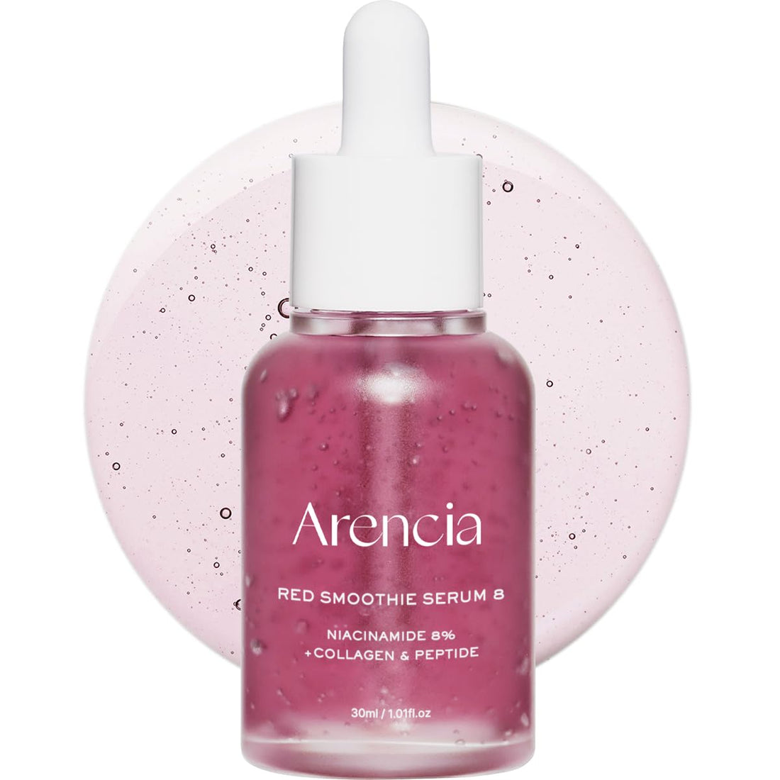 ARENCIA -RED (8% Niacinamide + Collagen &amp; Peptide) Smoothie Serum a 30ml.