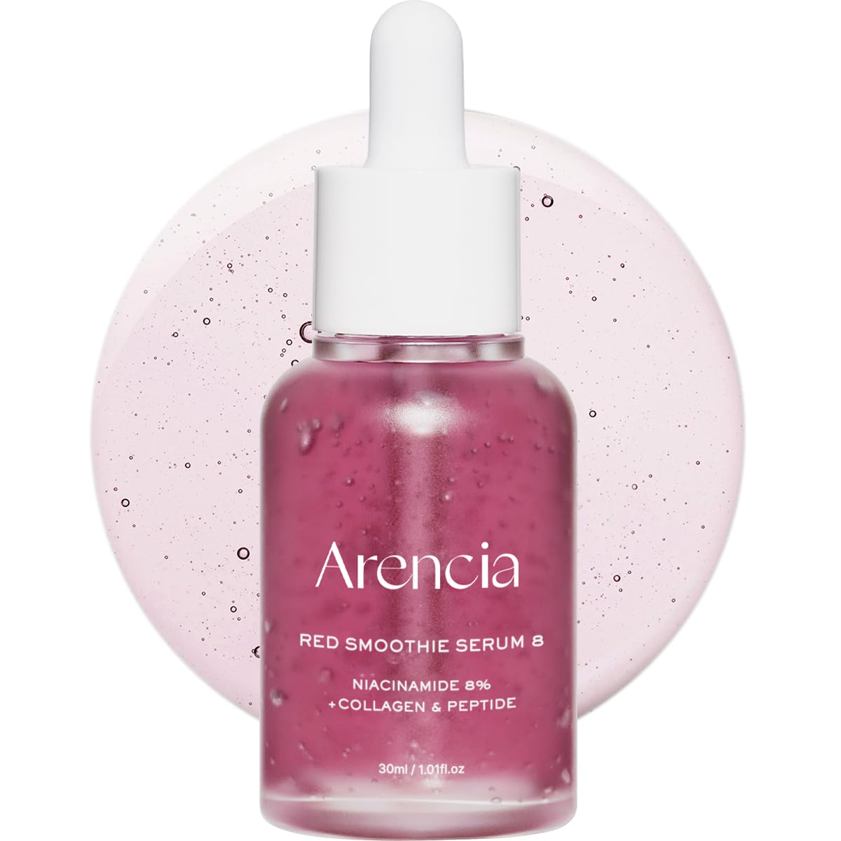 ARENCIA -RED (8% Niacinamide + Collagen &amp; Peptide) Smoothie Serum a 30ml.