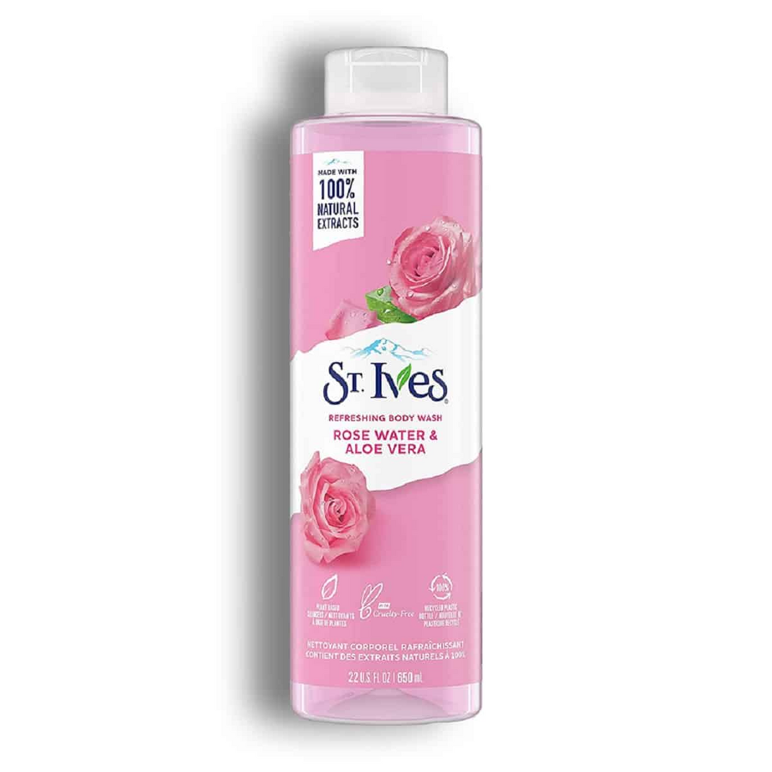 ST IVES -Refreshing Body Wash (Rose Water and Aloe Vera) 650ml