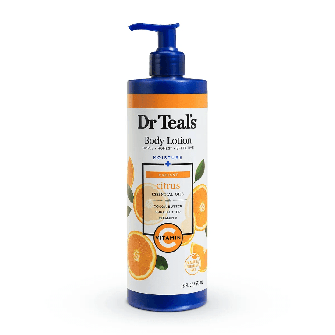 DR Teals Body Lotion with Vitamin C &amp;amp; Citrus Essential oil 532ml - BuyBetter Wholesales