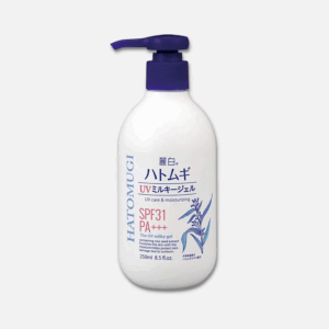 KUMANO YUSHI -REIHAKU Hatomugi White (UV Care &amp; Moisturizing) UV Milky Gel SPF 31 PA+++ 250ml