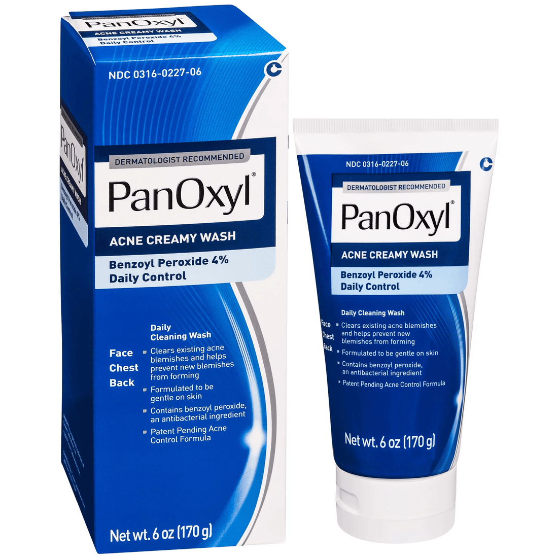 PanOxyl® Acne Creamy Wash Benzoyl Peroxide Daily Control 4% 170g - BuyBetter Wholesales