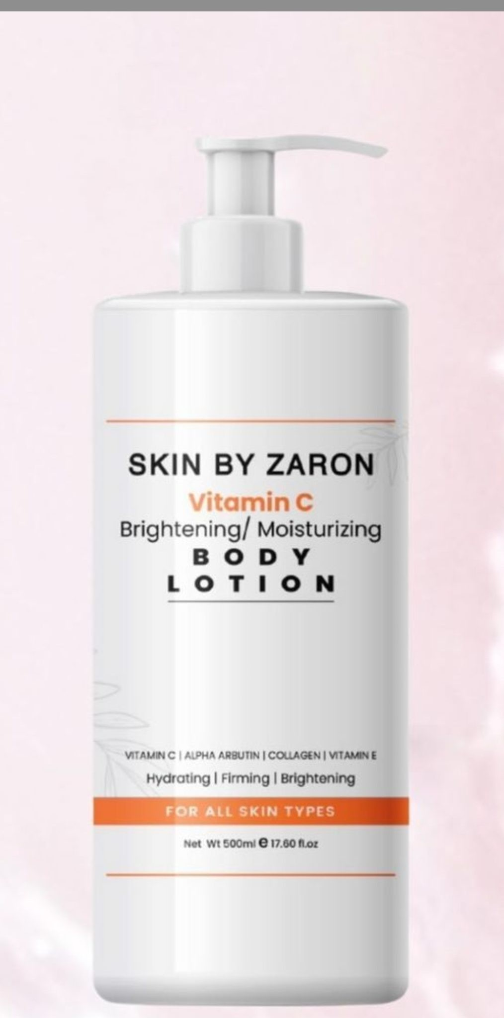 SKIN BY ZARON -VITAMIN C (Brightening & Moisturizing) Body Lotion 500ml