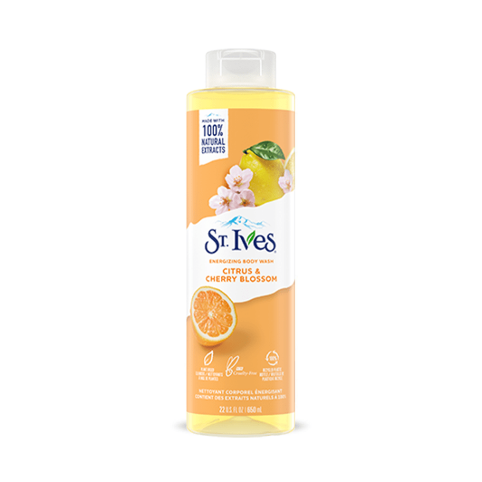 ST IVES -Energizing (citrus &amp; cherry blossom) Body Wash 650ml