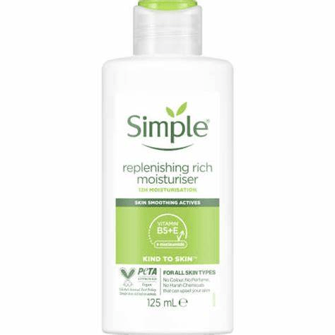 Simple Kind to Skin Replenishing rich Moisturizer 125ml - BuyBetter Wholesales