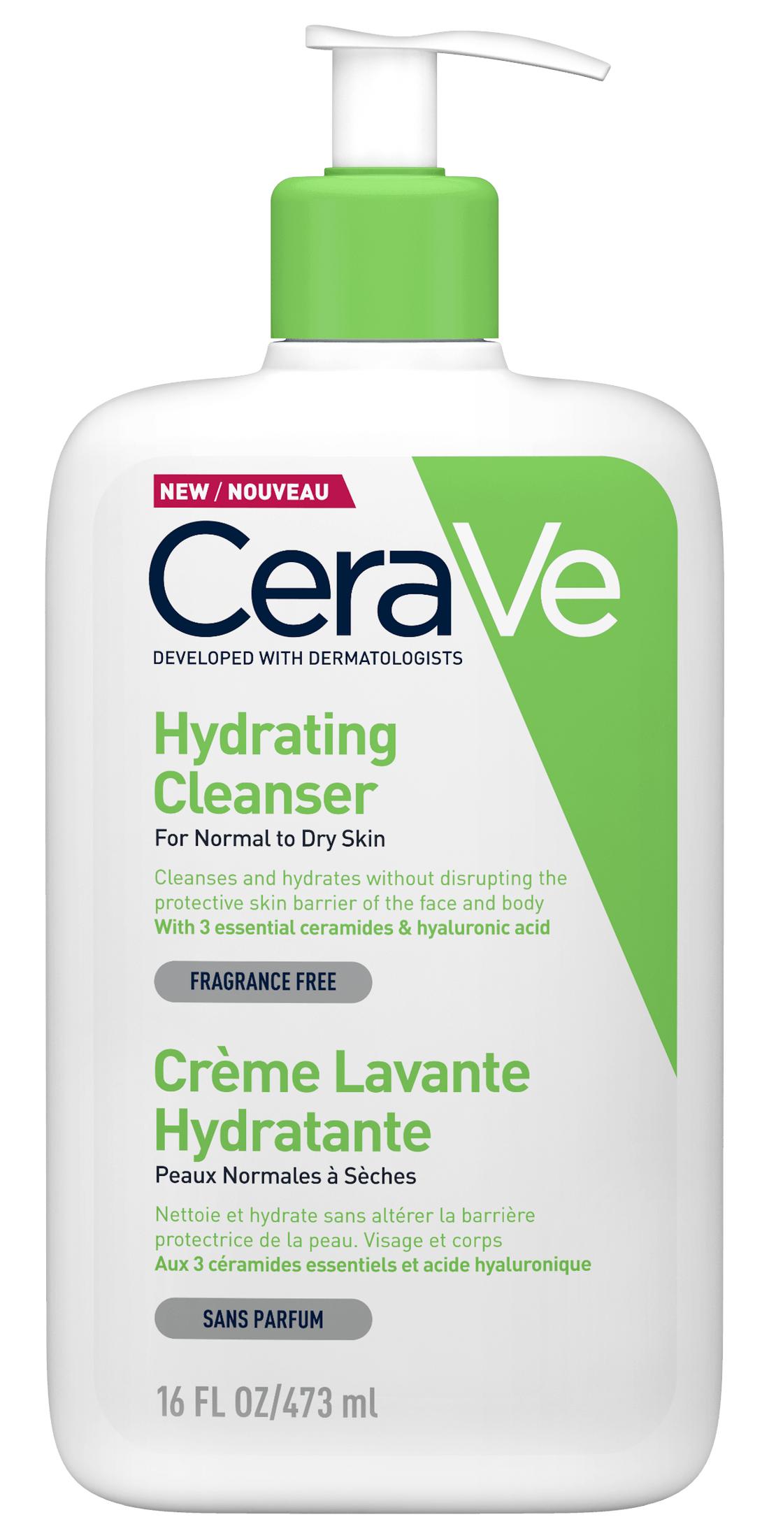 CeraVe Hydrating Cleanser | Daily Face &amp; Body Wash for Normal to Dry Skin | 473ML - BuyBetter Wholesales