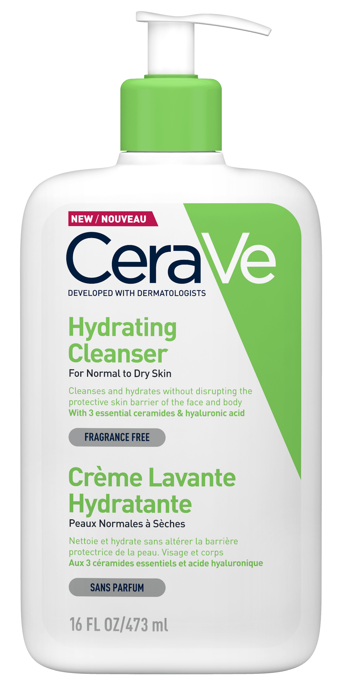 CeraVe Hydrating Cleanser | Daily Face &amp; Body Wash for Normal to Dry Skin | 473ML - BuyBetter Wholesales