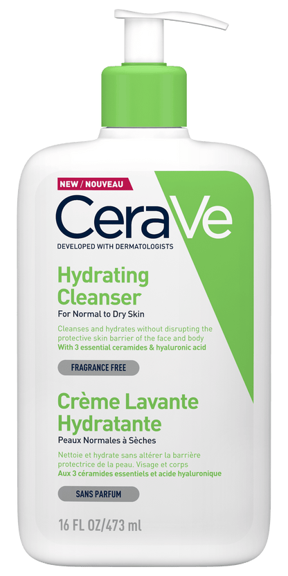 CeraVe Hydrating Cleanser | Daily Face &amp; Body Wash for Normal to Dry Skin | 473ML - BuyBetter Wholesales