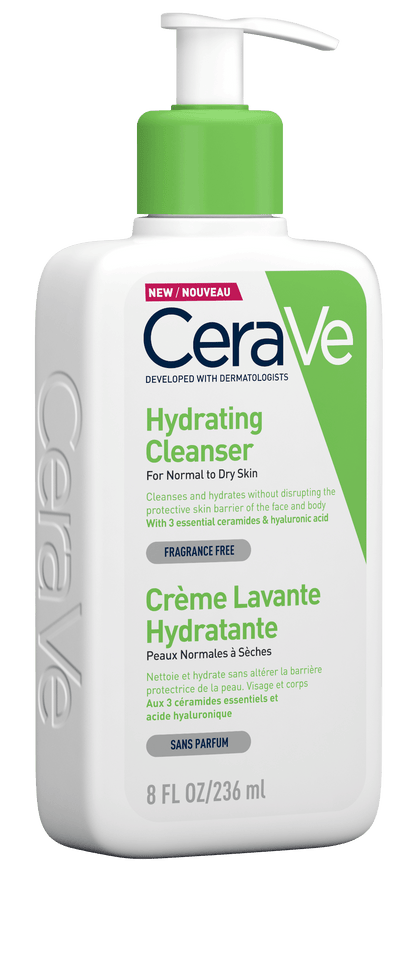 CeraVe Hydrating Cleanser | Daily Face &amp; Body Wash for Normal to Dry Skin | 236 ml - BuyBetter Wholesales