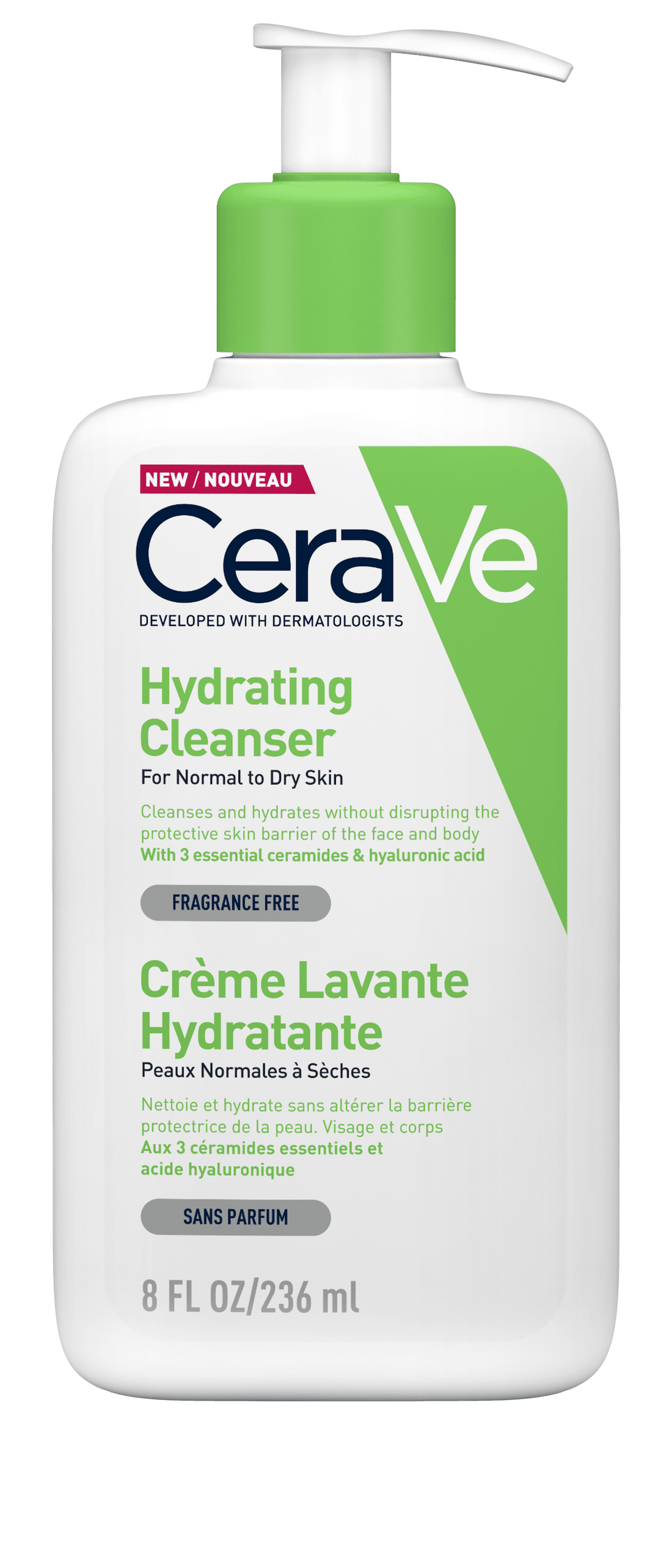 CeraVe Hydrating Cleanser | Daily Face &amp; Body Wash for Normal to Dry Skin | 236 ml - BuyBetter Wholesales